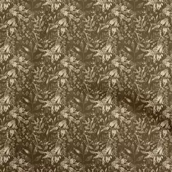 OneOone Хлопковая гибкая темно-оливково-зеленая ткань с цветочным принтом, принадлежности для шитья с принтом, ткань во дворе, 40 дюймов 42 Inch Wide - Viscose Chiffon чёрный