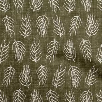 OneOone Хлопковая гибкая темно-оливково-зеленая ткань Азиатский принт Дабу Швейный материал Ткань с принтом в ярдах 40 дюймов 42 Inch Wide - Viscose Chiffon темно-синий