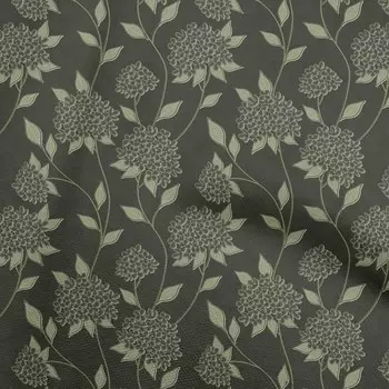 oneOone Хлопковая гибкая темно-оливково-зеленая ткань с пунктиром и цветочным шитьем, швейная ткань с принтом в ярдах, 40 дюймов 42 Inch Wide - Viscose Chiffon синий