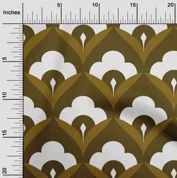 OneOone Хлопковая гибкая темно-оливково-зеленая ткань, блочная ткань для шитья, ткань для рукоделия с принтом в ярдах, 40 дюймов 42 Inch Wide - Viscose Chiffon темно-синий