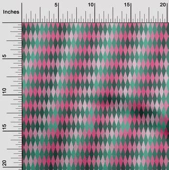 oneOone Хлопковая гибкая темно-розовая ткань в клетку «Аргайл» Материал платья Ткань с принтом Ткань в ярдах 40 дюймов 42 Inch Wide - Viscose Chiffon арктический голубой