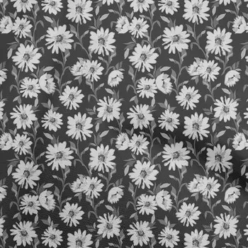 OneOone хлопковая гибкая темно-серая ткань с цветочным принтом в стиле ретро, швейная ткань во дворе с принтом, принадлежности для шитья одежды своими руками, 40 дюймов 42 Inch Wide - Viscose Chiffon коричневый