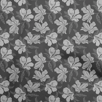 OneOone Хлопковая гибкая темно-серая ткань с цветочным принтом, ткань для шитья с принтом, ткань для рукоделия в ярдах, 40 дюймов 42 Inch Wide - Viscose Chiffon коричневый