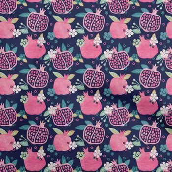 OneOone Хлопковая гибкая темно-синяя ткань, гранатовый швейный материал, ткань с принтом в ярдах, 40 дюймов 42 Inch Wide - Viscose Chiffon чёрный