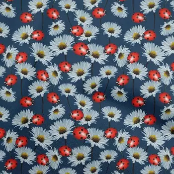 OneOone Хлопковая гибкая темно-синяя ткань с цветочным шитьем, швейная ткань с принтом, 40 дюймов в ярдах 42 Inch Wide - Viscose Chiffon темно-синий