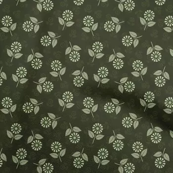 oneOone хлопковая гибкая темно-зеленая ткань в горошек с цветочным принтом ткань для шитья во дворе с принтом «сделай сам» одежда швейные принадлежности 40 дюймов 42 Inch Wide - Viscose Chiffon темно-зеленого
