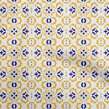 OneOone Хлопковая гибкая темно-желтая ткань, принадлежности для выстегивания мозаики, ткань для шитья с принтом во дворе, 40 дюймов 42 Inch Wide - Viscose Chiffon темно-желтого