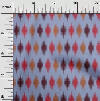 OneOone Хлопковая гибкая ткань Argyle Ikat с принтами в ярдах шириной 40 дюймов 42 Inch Wide - Viscose Chiffon темно-синий