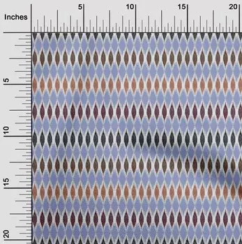 OneOone Хлопковая гибкая ткань Argyle Ikat с принтами в ярдах шириной 40 дюймов 42 Inch Wide - Viscose Chiffon чёрный