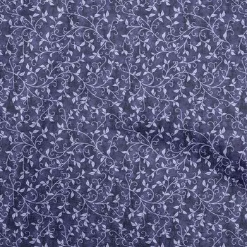 OneOone Хлопковая гибкая ткань Blue2, азиатская ткань для шитья листьев, ткань во дворе с принтом, принадлежности для шитья одежды своими руками, 40 дюймов 42 Inch Wide - Viscose Chiffon синий