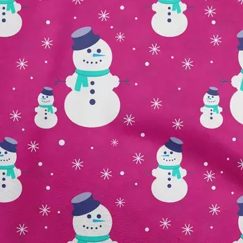 OneOone Хлопковая гибкая ткань цвета фуксии розового цвета, ткань с рождественским рисунком для шитья, ткань для рукоделия с принтом в ярдах, 40 дюймов 42 Inch Wide - Viscose Chiffon розовый