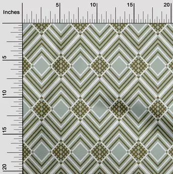 OneOone Хлопковая гибкая ткань для шитья с ромбовидным геометрическим принтом BTY 40 дюймов 42 Inch Wide - Viscose Chiffon ягодный