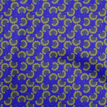 OneOone Хлопковая гибкая ткань индиго синего цвета, азиатская, японская, с цветочным принтом, одежда для самостоятельного изготовления, ткань для квилтинга, ткань с принтом, 40 дюймов в ярдах 42InchWide-ViscoseChiffon синий