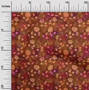 OneOone Хлопковая гибкая ткань какао-коричневого цвета, батик, принадлежности для квилтинга, швейная ткань с принтом, 40 дюймов в дворе 42 Inch Wide - Viscose Chiffon какао коричневый