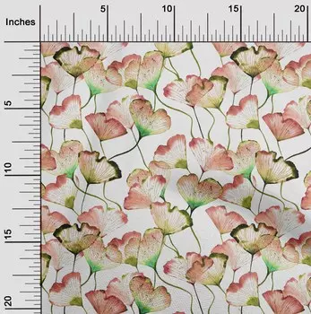 OneOone хлопковая гибкая ткань персикового цвета с цветами, акварельные принадлежности для квилтинга, ткань для шитья с принтом во дворе, 40 дюймов 42 Inch Wide - Viscose Chiffon пастельный фиолетовый