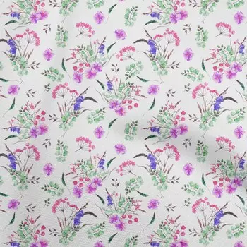 OneOone Хлопковая гибкая ткань розового цвета цвета фуксии с цветочным принтом. Вышивание поделок. Тканевые принты в ярдах, 40 дюймов. 42 Inch Wide - Viscose Chiffon розовый