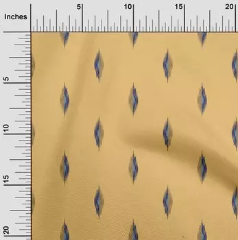 oneOone Хлопковая гибкая ткань с абстрактным принтом икат шириной 40 дюймов в ярдах 42 Inch Wide - Viscose Chiffon коричневый