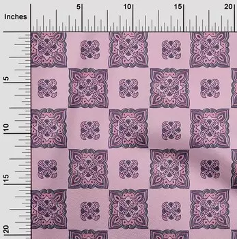 oneOone Хлопковая гибкая ткань с цветочным принтом в ярдах шириной 40 дюймов 42 Inch - Viscose Chiffon чёрный