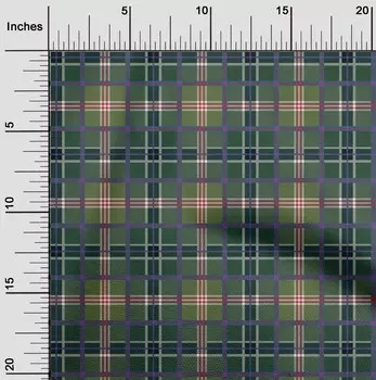 oneOone Хлопковая гибкая ткань с принтом в клетку тартан, швейная ткань BTY шириной 40 дюймов 42 Inch Wide - Viscose Chiffon кремовый