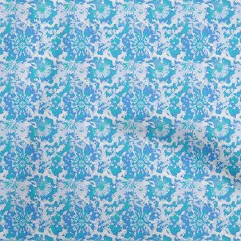 OneOone Хлопковая гибкая ткань среднего синего цвета, азиатская ткань для галстуков и красок, одежда своими руками, ткань для квилтинга, ткань с принтом, 40 дюймов в ярдах 42 Inch Wide - Viscose Chiffon зелёный