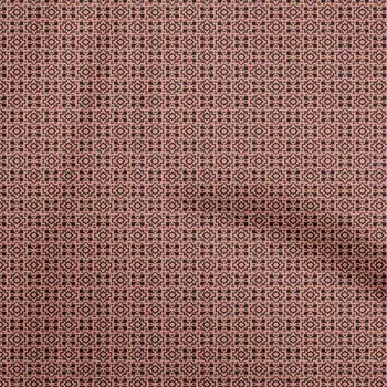 OneOone Хлопковая гибкая ткань темно-персикового цвета для шитья с геометрическим рисунком Ткань с принтом в ярдах 40 дюймов 42 Inch Wide - Viscose Chiffon глубоко персикового