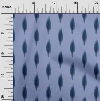 oneOone Хлопковая гибкая ткань Ткань с абстрактным принтом икат в ярдах 40 дюймов 42 Inch Wide - Viscose Chiffon чёрный