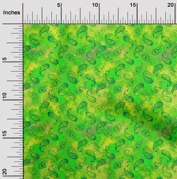 OneOone Хлопковая гибкая зеленая ткань, батик, принадлежности для квилтинга, швейная ткань с принтом, 40 дюймов в ярдах 42 Inch Wide - Viscose Chiffon зелёный