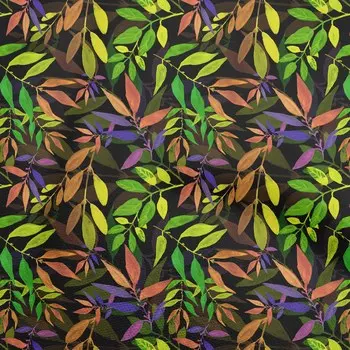 oneOone Хлопковая гибкая зеленая ткань Блок-платье Материал Ткань с принтом Ткань в ярдах 40 дюймов 42 Inch Wide - Viscose Chiffon зелёный