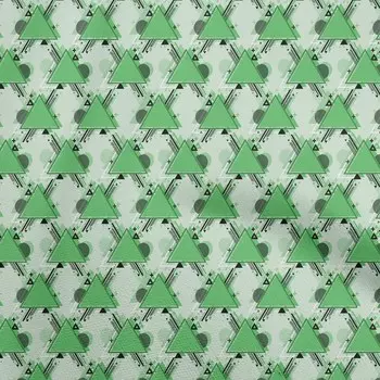 OneOone Хлопковая гибкая зеленая ткань для шитья с геометрическим рисунком Ткань с принтом в ярдах 40 дюймов 42 Inch Wide - Viscose Chiffon светло-розовый