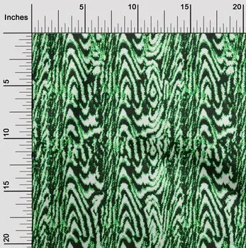 OneOone Хлопковая гибкая зеленая ткань из кожи животных, одежда своими руками, стеганая ткань, ткань с принтом в ярдах, 40 дюймов 42 Inch Wide - Viscose Chiffon чёрный