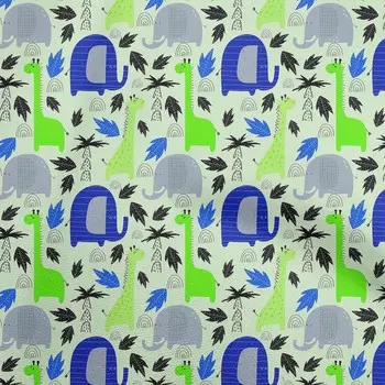 OneOone Хлопковая гибкая зеленая ткань из кожи животных, ремесленные проекты, декоративная ткань с принтом во дворе, 40 дюймов 42InchWide-ViscoseChiffon сливовый