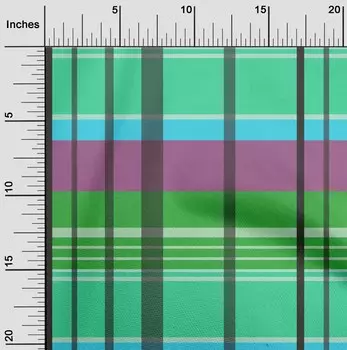 OneOone Хлопковая гибкая зеленая ткань Мадрас в клетку Швейные поделки Тканевые принты в ярдах 40 дюймов 42 Inch Wide - Viscose Chiffon фиолетовый
