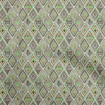 oneOone Хлопковая гибкая зеленая ткань, принадлежности для этнического квилтинга, швейная ткань с принтом, 40 дюймов 42InchWide-ViscoseChiffon зелёный