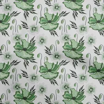 oneOone хлопковая гибкая зеленая ткань с цветочным принтом в стиле ретро, стеганые принадлежности, ткань для шитья с принтом, 40 дюймов во дворе 42 Inch Wide - Viscose Chiffon зелёный