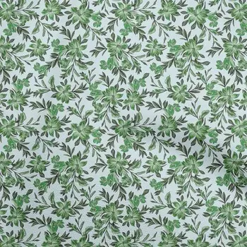 oneOone хлопковая гибкая зеленая ткань с цветочным принтом в стиле ретро, стеганые принадлежности, ткань для шитья с принтом, 40 дюймов во дворе 42 Inch Wide - Viscose Chiffon чёрный