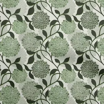 oneOone Хлопковая гибкая зеленая ткань с цветочным принтом в стиле ретро Материал ткани Ткань с принтом в ярдах 40 дюймов 42 Inch Wide - Viscose Chiffon светло-коричневого