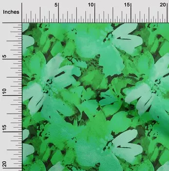 oneOone Хлопковая гибкая зеленая ткань с цветочным принтом Материал платья Ткань Ткань с принтом в ярдах 40 дюймов 42 Inch Wide - Viscose Chiffon фиолетовый