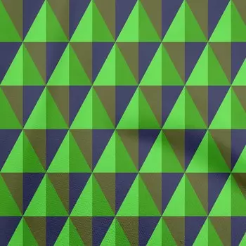 OneOone Хлопковая гибкая зеленая ткань с геометрическим узором для одежды «сделай сам», стеганая ткань с принтом, ткань в ярдах, 40 дюймов 42 Inch Wide - Viscose Chiffon зелёный