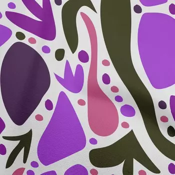 OneOone Хлопковая гибкая зеленая ткань с геометрическим абстрактным цветочным принтом, ткань для рукоделия с принтом в ярдах, 40 дюймов 42 Inch Wide - Viscose Chiffon глубоко персикового