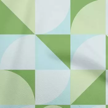 OneOone Хлопковая гибкая зеленая ткань с геометрическим квадратом и кругами Швейный материал Ткань с принтом в ярдах 40 дюймов 42 Inch Wide - Viscose Chiffon коричневый