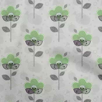 oneOone хлопковая гибкая зеленая ткань в горошек с цветочным принтом для шитья набивная ремесленная ткань в ярдах 40 дюймов 42 Inch Wide - Viscose Chiffon серый