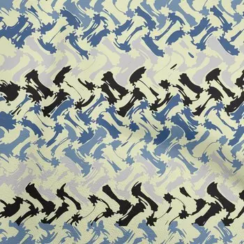 OneOone Хлопковая гибкая зеленовато-бежевая ткань для шитья с геометрическим рисунком Ткань с принтом в ярдах 40 дюймов 42 Inch Wide - Viscose Chiffon бежевый