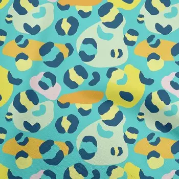 OneOone Хлопковая поплин цвета аквамарина зеленая ткань для лоскутного шитья с принтом, ткань для шитья во дворе, 42 дюйма 42 Inch Wide - Viscose Chiffon аквамарин