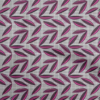 OneOone Хлопковая поплин цвета фуксии розовая ткань с абстрактным листом в горошек, одежда своими руками, стеганая ткань с принтом, ткань в ярдах, 42 дюйма 42 Inch Wide - Viscose Chiffon жёлтый