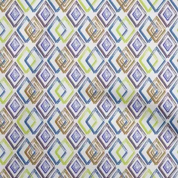 OneOone Хлопковая поплин синяя ткань с геометрическим рисунком и сухой кистью DIY Одежда Ткань для квилтинга Ткань с принтом в ярдах 42 дюйма 42 Inch Wide - Viscose Chiffon синий