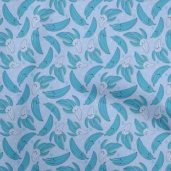 OneOone Хлопковая поплиновая голубая ткань кавайный материал для шитья Ткань с принтом в ярдах 42 дюйма 42 Inch Wide - Cotton Cambric baby голубой