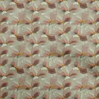 OneOone Хлопковая поплиновая ткань пыльно-зеленого цвета с абстрактным цветочным принтом для поделок, декоративная ткань с принтом во дворе, 42 дюйма 42 Inch Wide - Viscose Chiffon зелёный