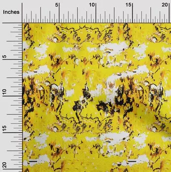 OneOone Хлопковый батист Желтый тканевый краситель для шитья Ремесленные проекты Тканевые принты в ярдах 42 дюйма 42 Inch Wide - Viscose Chiffon жёлтый