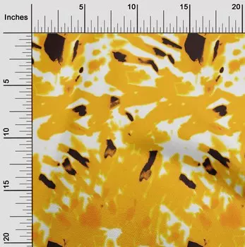 OneOone хлопок батист желтая ткань галстук-краситель принадлежности для квилтинга ткань для шитья с принтом во дворе 42 дюйма 42 Inch Wide - Viscose Chiffon жёлтый