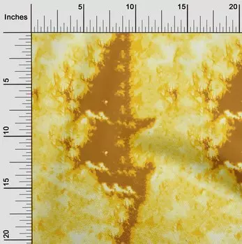 OneOone хлопок батист желтая ткань тай-дай швейная ткань во дворе с принтом DIY принадлежности для шитья одежды 42 дюйма 42 Inch Wide - Viscose Chiffon жёлтый